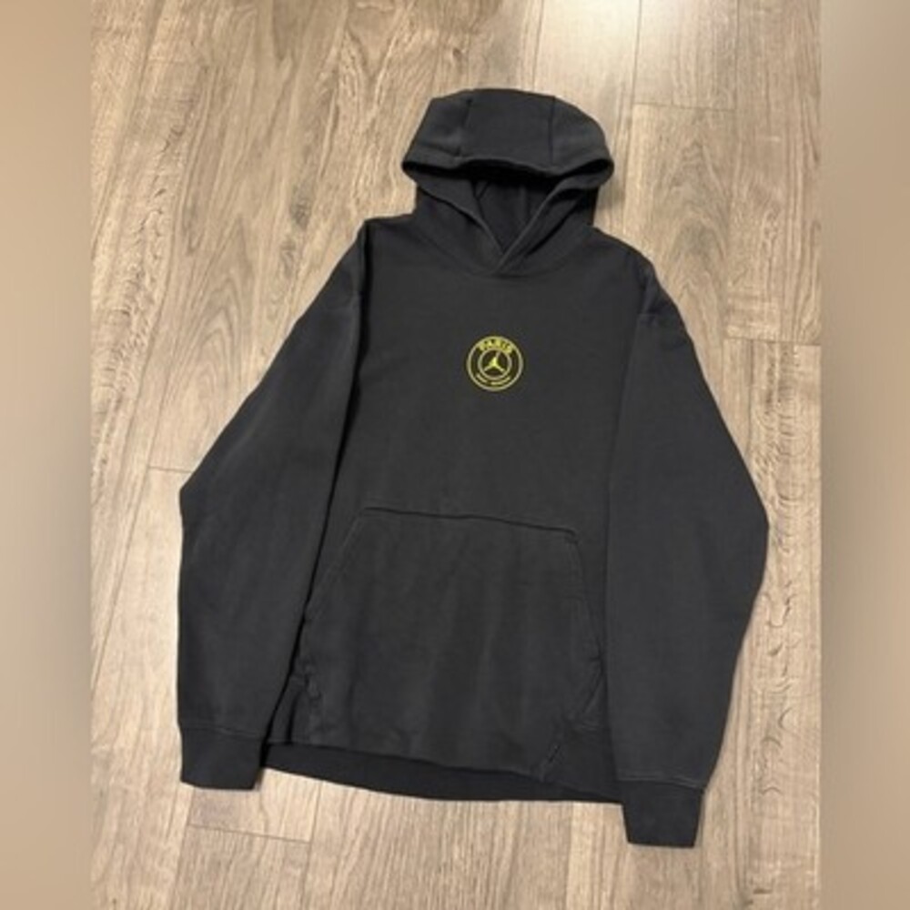 Air Jordan saint Germain Black Paris Logo Pullover Hoodie